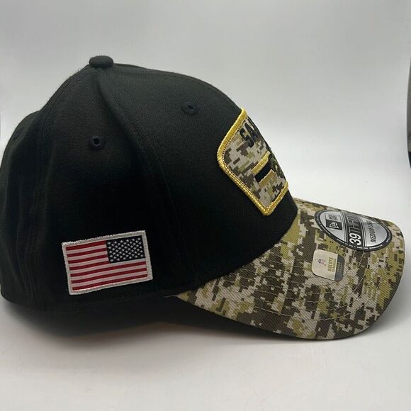New Orleans Saints New Era 2021 Salute To Service 39THIRTY Flex Hat-Camo M/L-NWT - Picture 2 of 6